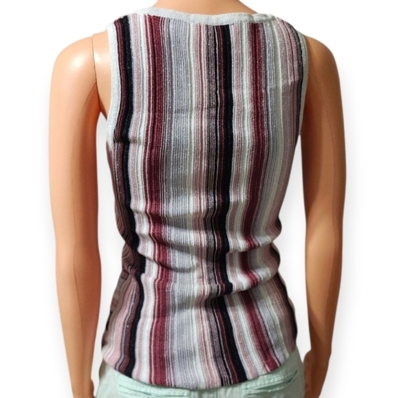 INC International Concepts Multicolor Striped Tank Top. Size M. - Picture 7 of 9